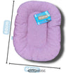 Hundeseng pink (bæredygtig) – 60x46cm til små hunde | Genanvendt og vaskbar | Fremstillet i Italien