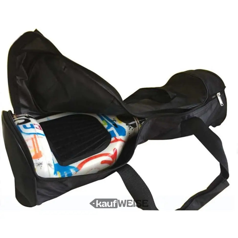 Schwarze Hoverboard Tragetasche 8 Zoll mit Reißverschluss und Hoverboard-Print