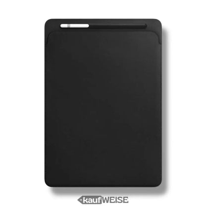 Schwarze Leder-Hülle für Apple iPad Pro 12,9’’ mit Stifthalter