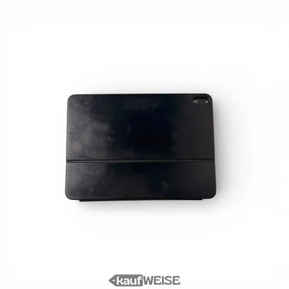 Schwarze iPad Pro Hülle, minimalistisch mit subtiler Textur, Rückseite