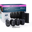 Arlo Ultra 2 4K-sikkerhedssystem med 4 kameraer (sort)