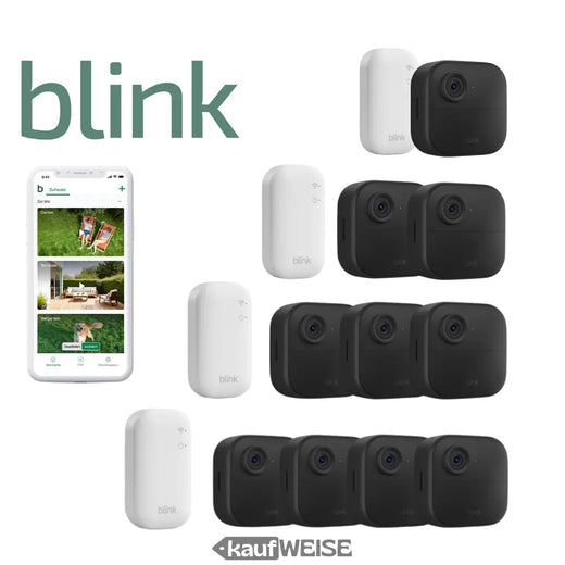 Blink Outdoor 4 overvågningskamera sæt | 1-4 kameraer at vælge imellem | inklusive synkroniseringsmodul