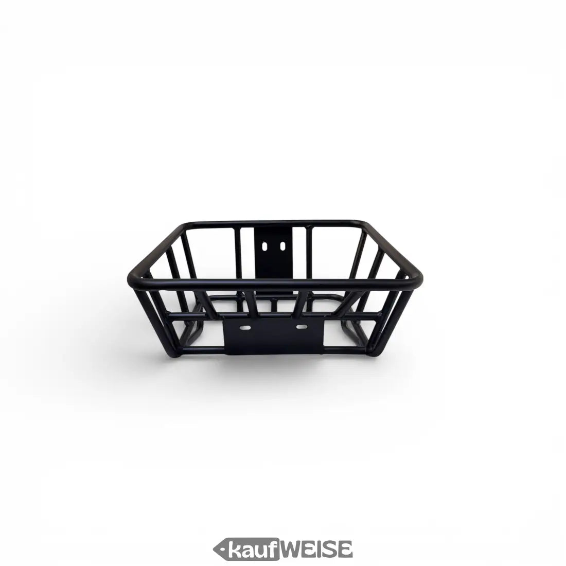 Schwarzer Matt Metallkorb für E-Scooter & Fahrrad 35x30x20 cm mit Montageset