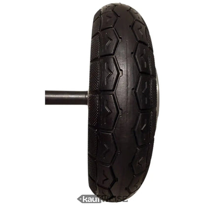 Silberner E-Scooter-Nabenmotor 36V 350W mit schwarzem Vollgummireifen und hexagonalem Profil