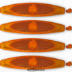 Orange eger-reflekssæt med 4 stk