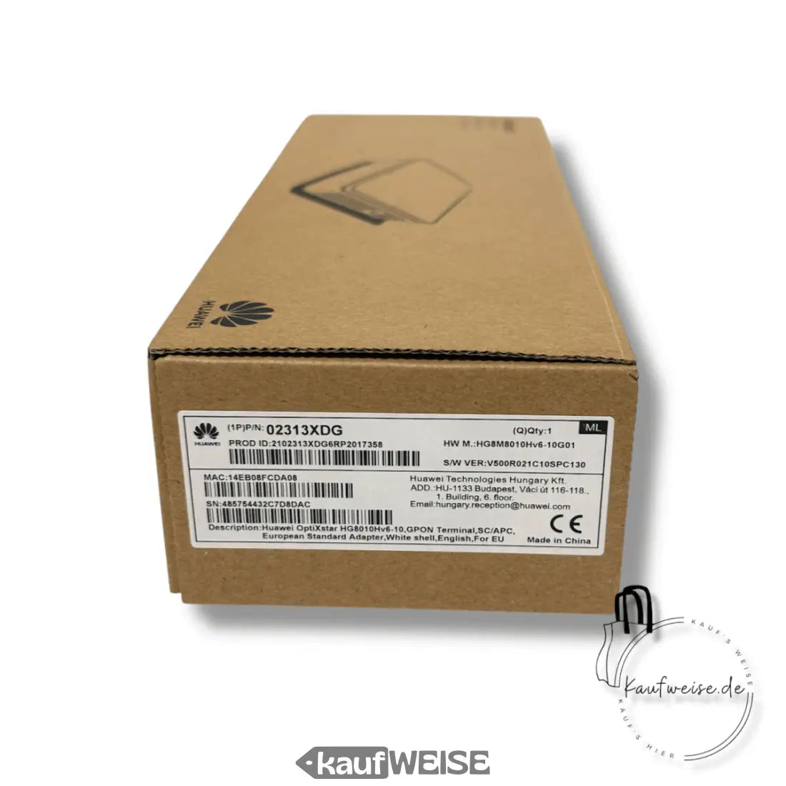Huawei OptiXstar ONT HG8M8010HV6-10G01 Produktbox für bis zu 10 Gbps