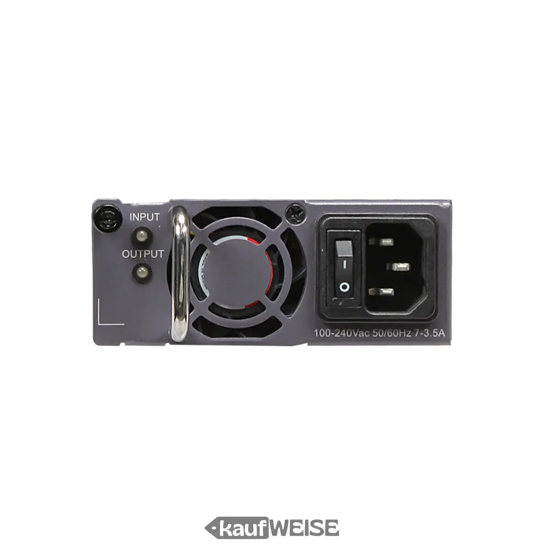 Huawei W0PSA5000 500W Netzteil Rückseite mit Lüfter und Ports