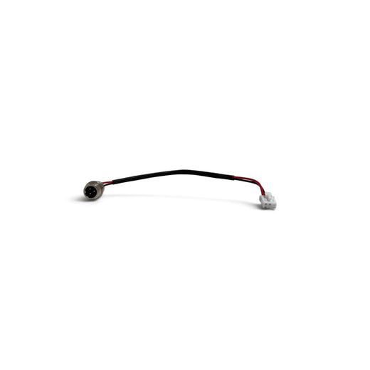 Ladestik med kabel til hoverboard / e-løbehjul | 3-bens rundt stik, 3-polet stik med 2 tilsluttede kontakter | 18,5 cm | 12 mm gevind