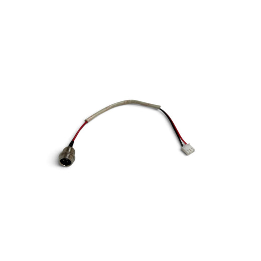 Ladestik med kabel til hoverboard / el-løbehjul | Rundt 3-pin stik, 3-polet stik med 2 tilsluttede kontakter | 19 cm | Flettet kappe