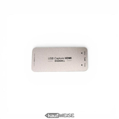 Silberner rechteckiger Magewell USB Capture HDMI Gen 2 Adapter (refurbished)