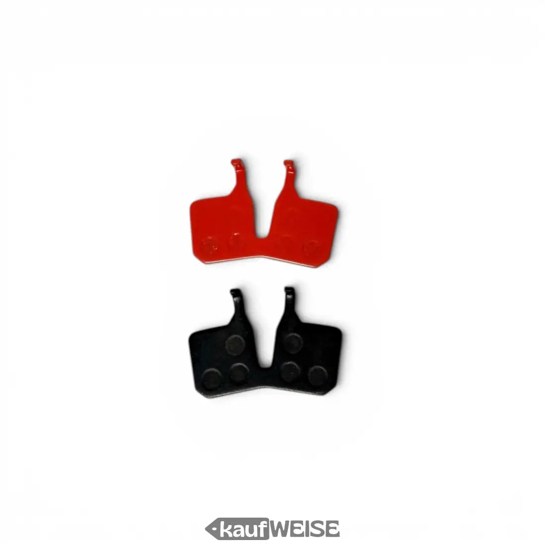 Rote und schwarze magura 9.P performance organische bremsbeläge mit schlankem modernem design für mt5 und mt7