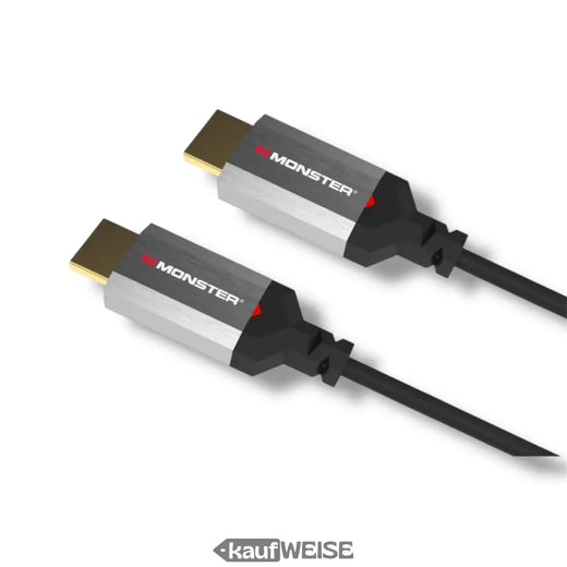 Monster Essentials HDMI-kabel | 4K Ultra HD & 60Hz | 18 Gbps høj hastighed | V-Grip guld kontakter