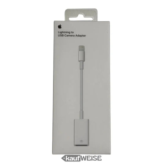 Original Apple Lightning til USB-kameraadapter (MD821ZM/A) | Importer billeder og videoer | Tilslut USB-enheder til iPhone og iPad