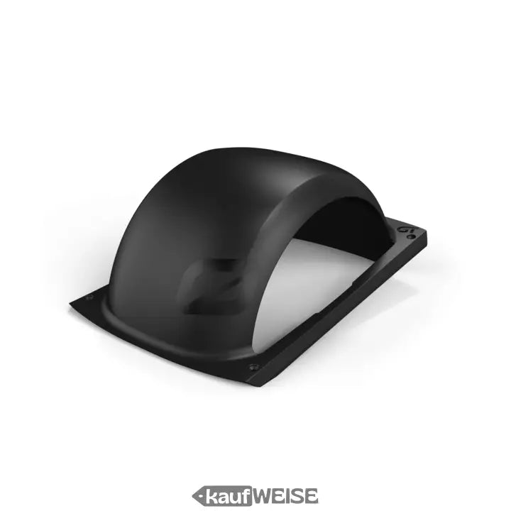 Original onewheel gt fender schwarzer matt kunststoff kotflügel mit gewölbtem design und befestigungsplatte sichtbar von hinten