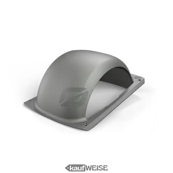 Grauer mattierter original onewheel gt fender mit rechteckiger montageplatte und vier schraubenlöchern, rückseite des schützenblechs für gt und gt s-series