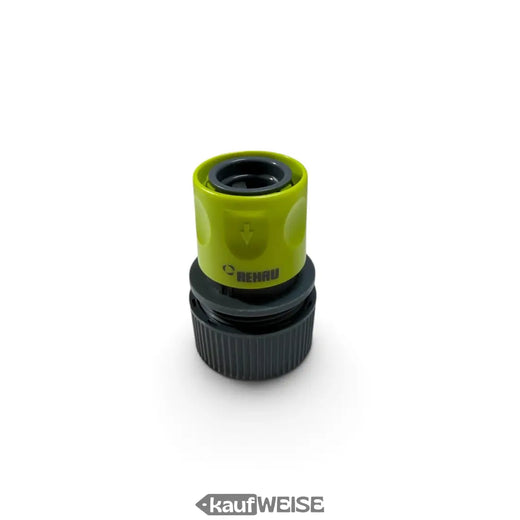 Rehau universalslangekobling 3/4 tommer (19 mm) | Gummibelagt håndtag | Push-fit-system til haveslanger