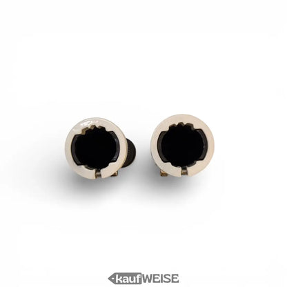 Weiße Scootergriffe Urban Armor Duragrip Lock-On Paar 22mm