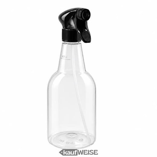 Sprayflaske tom 750 ml, genopfyldelig | Transparent, on/off-sprayhoved | 3, 5 eller 10 stk.