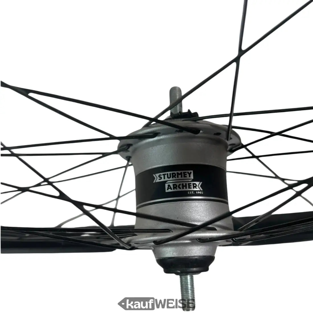 Sturmey Archer HDS12 Nabendynamo im 26-Zoll Vorderrad