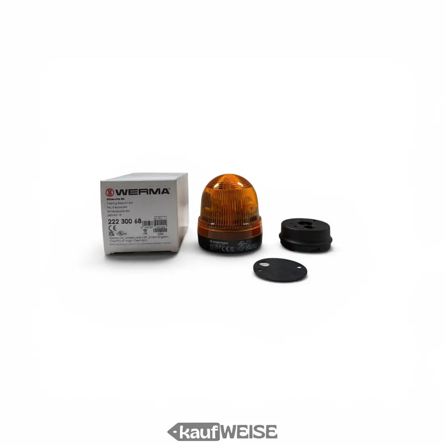 WERMA xenon flash lys 222.300.68 | Orange 24V AC/DC | IP65 installation